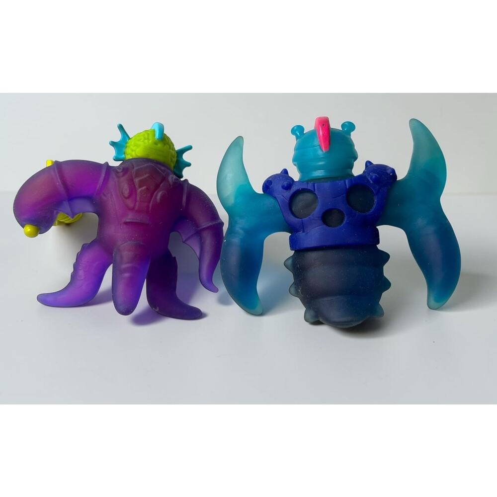 Heroes of Goo Jit Zu Lot 2 Alien Figures Stretchy Squishy Toy Blue Purple - Picture 5 of 8